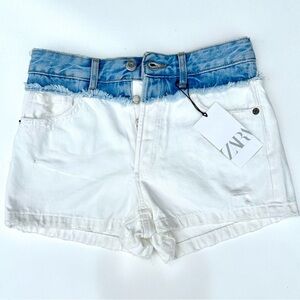 🔥Closet Clearout!🔥 Zara Bleach Button Fly Denim Shorts